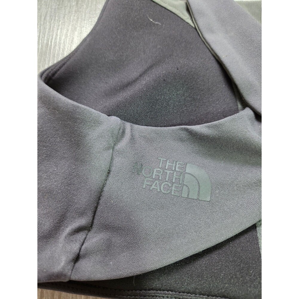The North Face FlashDry Sports Bra Gray Black Cross Back Medium Support Sz S EUC - Picture 6 of 8